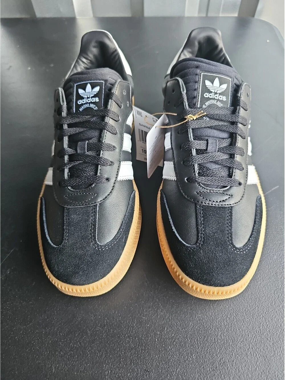Size 10.5 - adidas Samba XLG Black White Gum